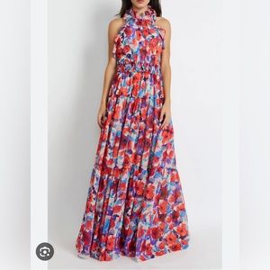 PatBo Violet High Neck Maxi Dress | Altered to fit a size 0-2